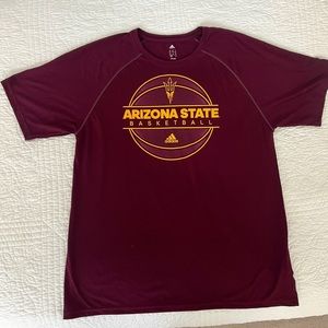 Adidas Men’s Maroon Arizona State Sundevils Basketball Shirt